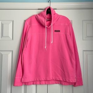 Women Vineyard Vine Pull Over Sweatshirt in Neon Pink